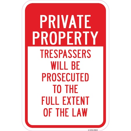 Signmission Safety Sign, 12 in Height, Aluminum, 24823 A-1218-24823